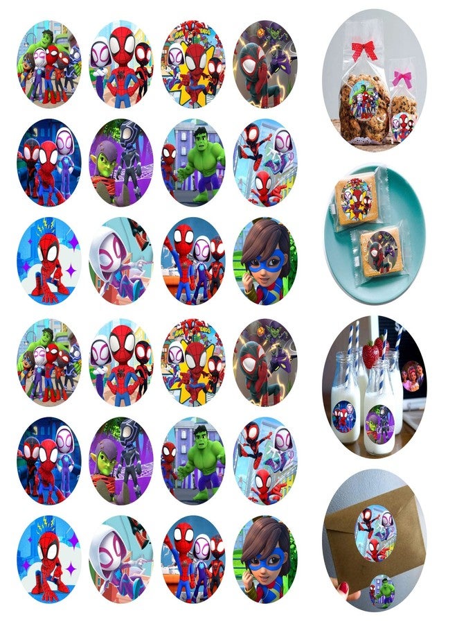 BNFUO 120pcs Spider and His Friends Stickers for Kids Birthday Party Supplies for Spider and His Friends Birthday Decorations -10 Sheets - Image 1